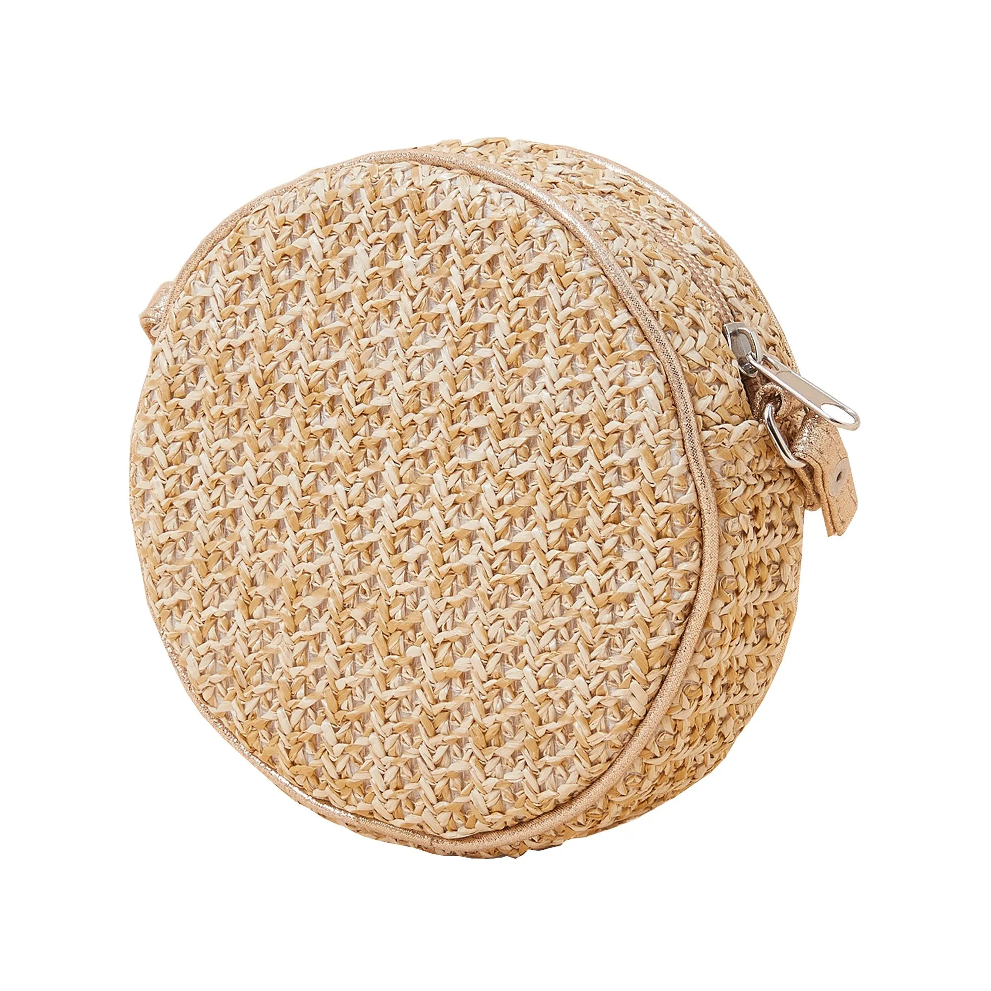 Accessorize London Girl's Fruit Embroidered Straw Bag