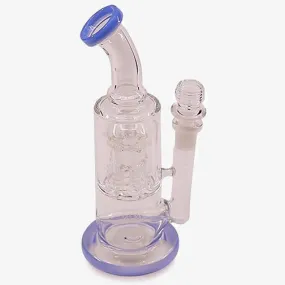 Angled Neck Jelly Fish Shaped Percolator Bong