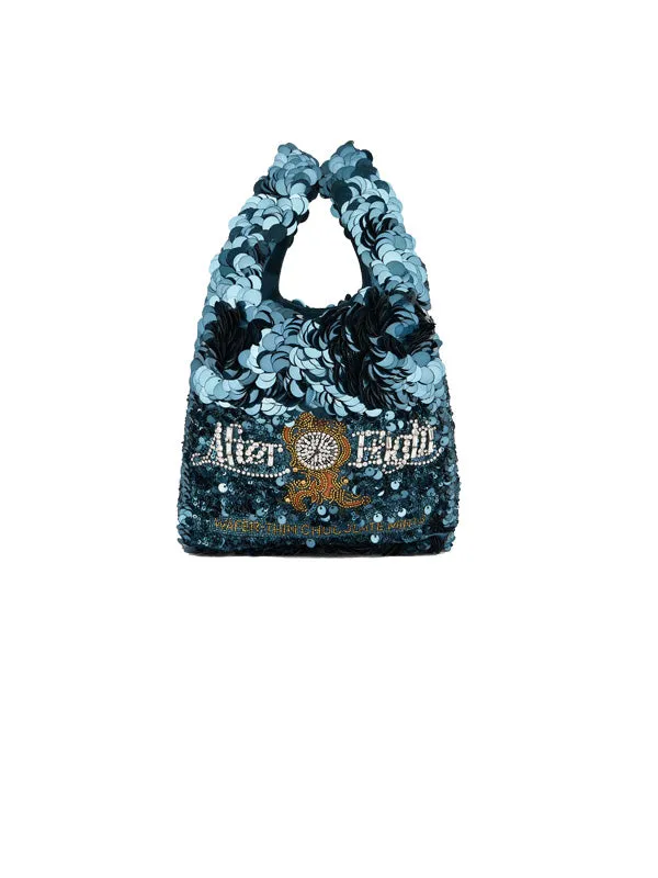 Anya Brands Mini Tote After Eight in Dark Teal