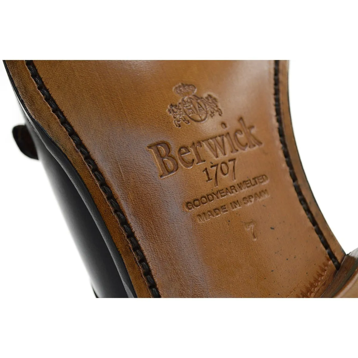 Berwick 1707 Wholecut (5216) - Black Boxcalf