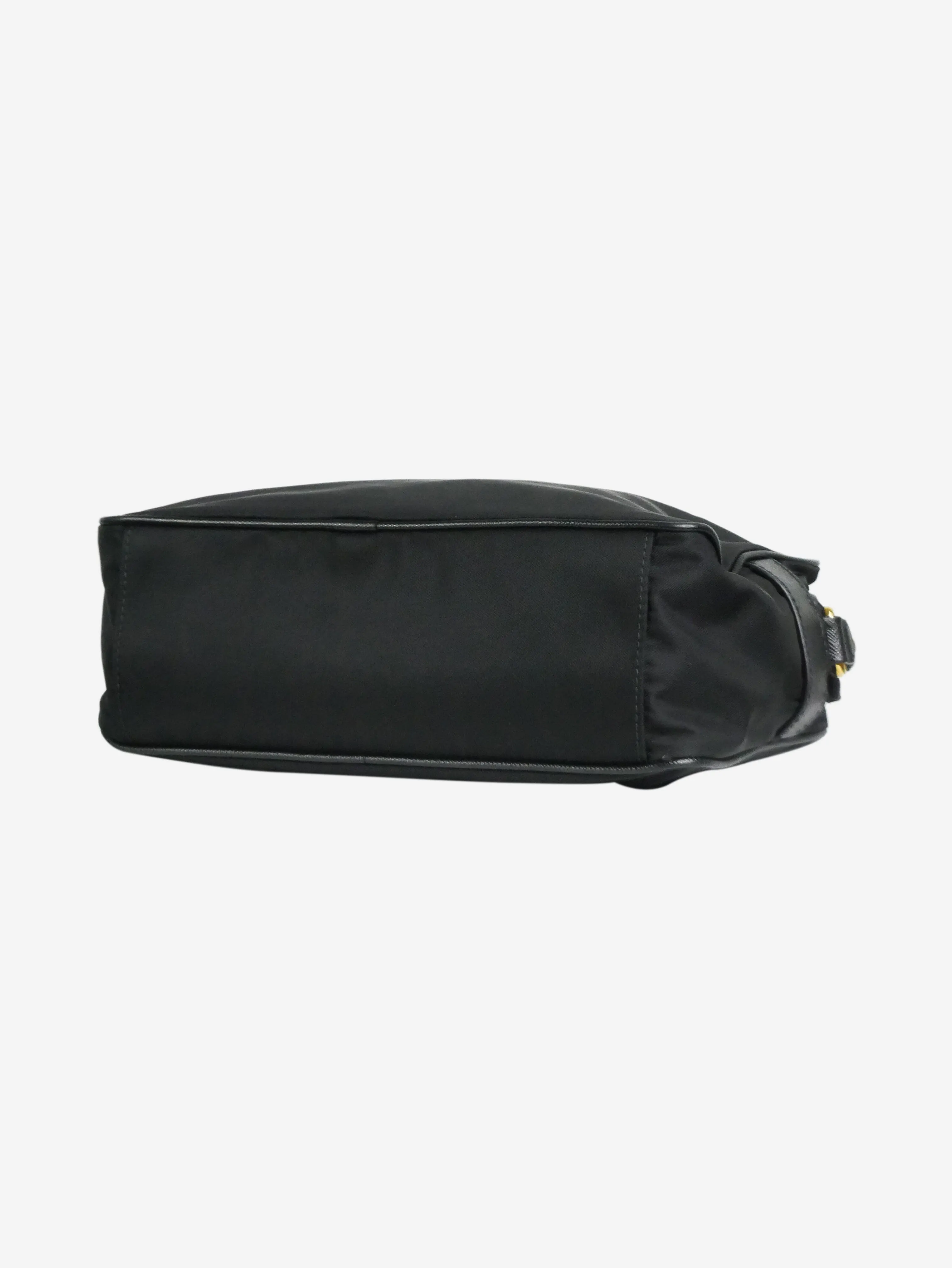 Black Tessuto nylon and leather shoulder bag