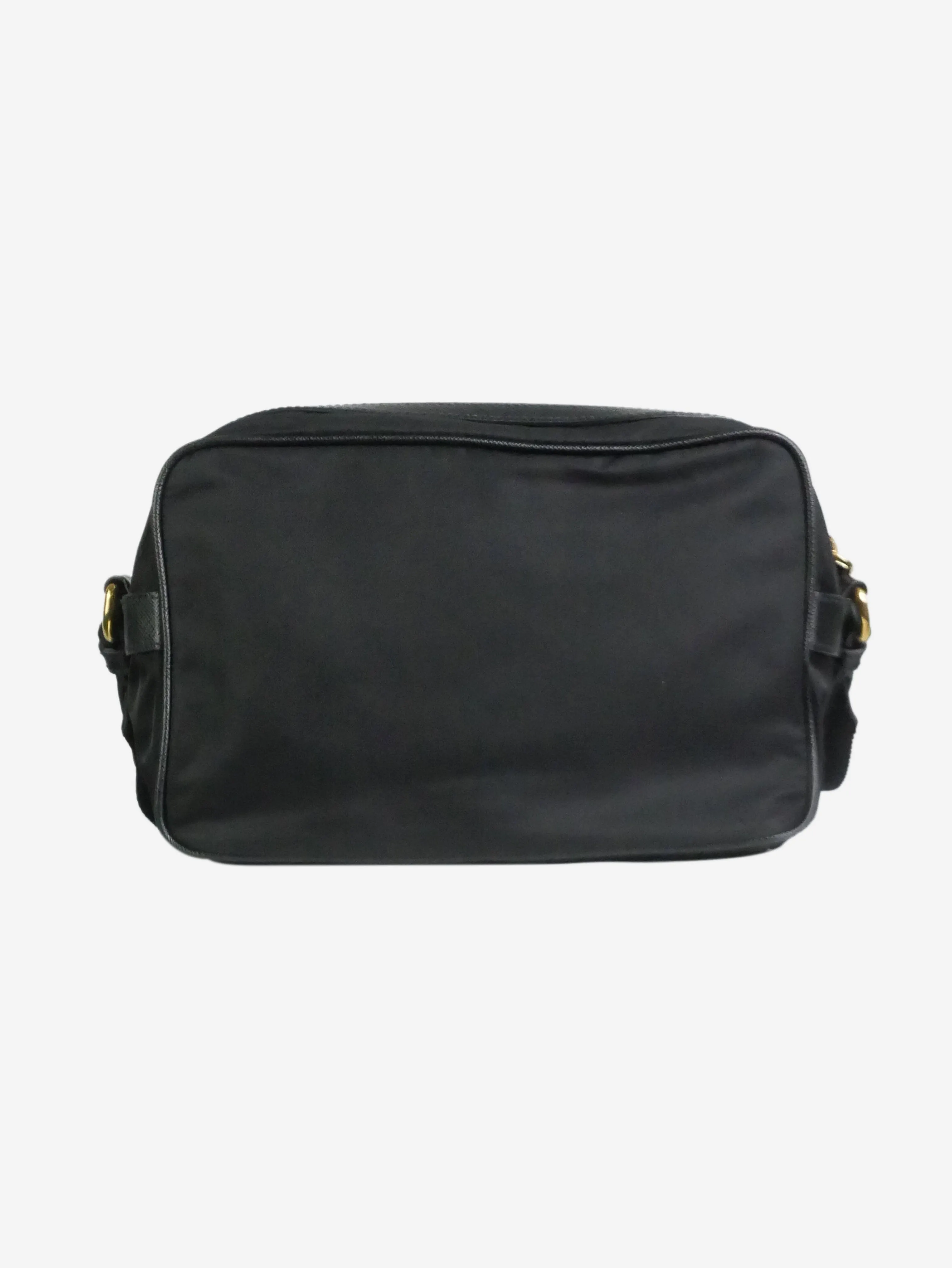 Black Tessuto nylon and leather shoulder bag