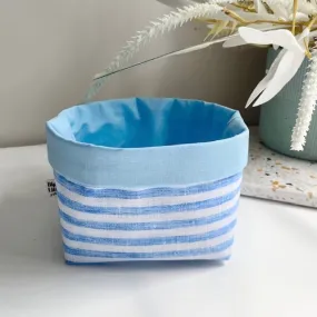 Blue Stripes - Fabric Box