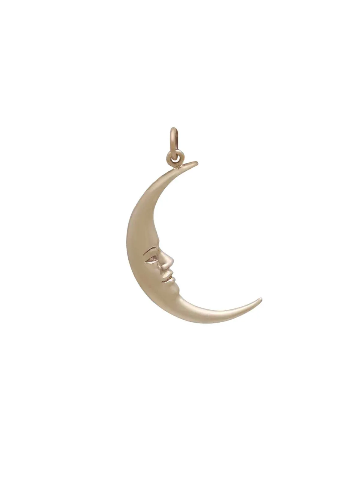 Bronze Crescent Moon Necklace