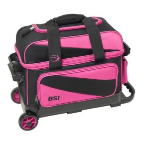 BSI 2 Ball Roller Bowling Bag Black Pink