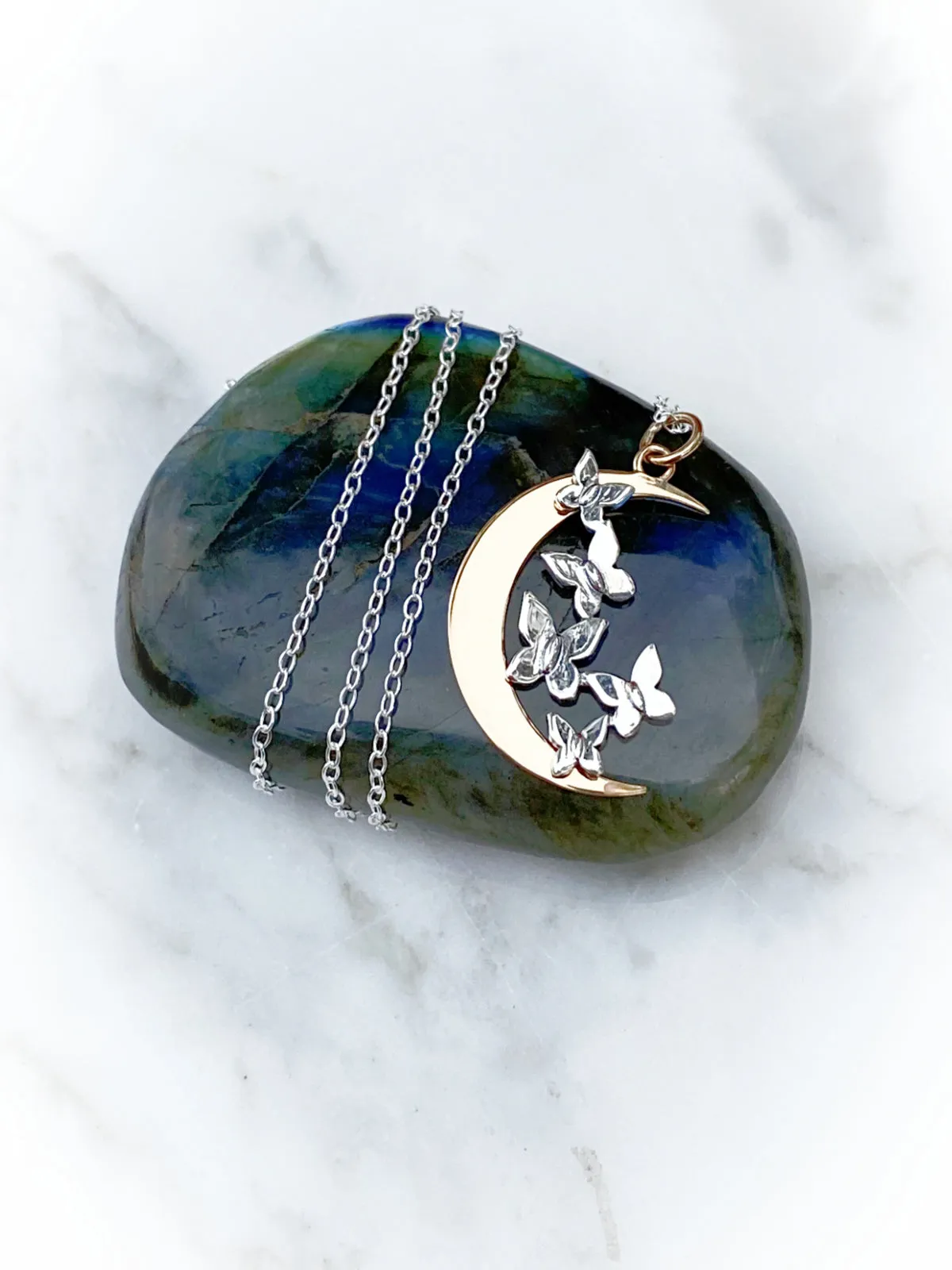 Butterfly Moon Necklace