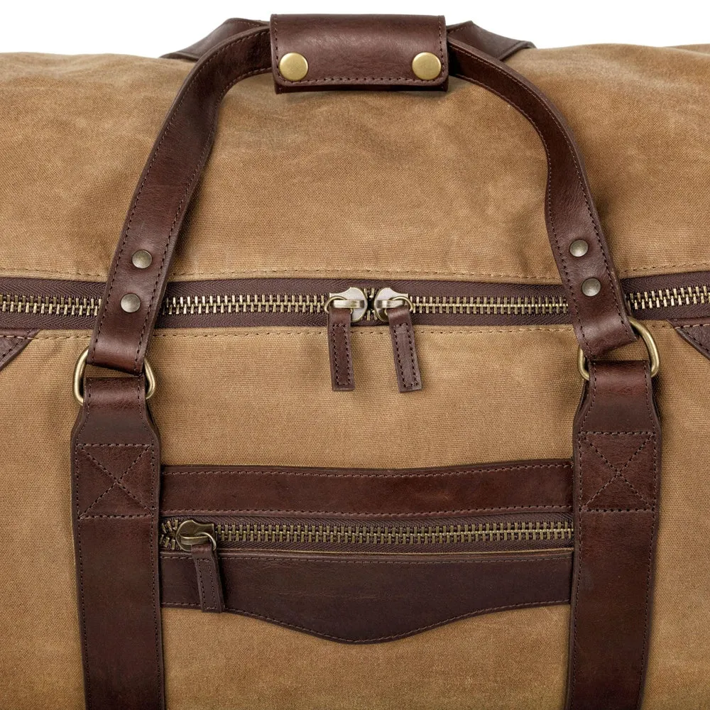 Campaign Waxed Canvas Large Roller Duffle Bag