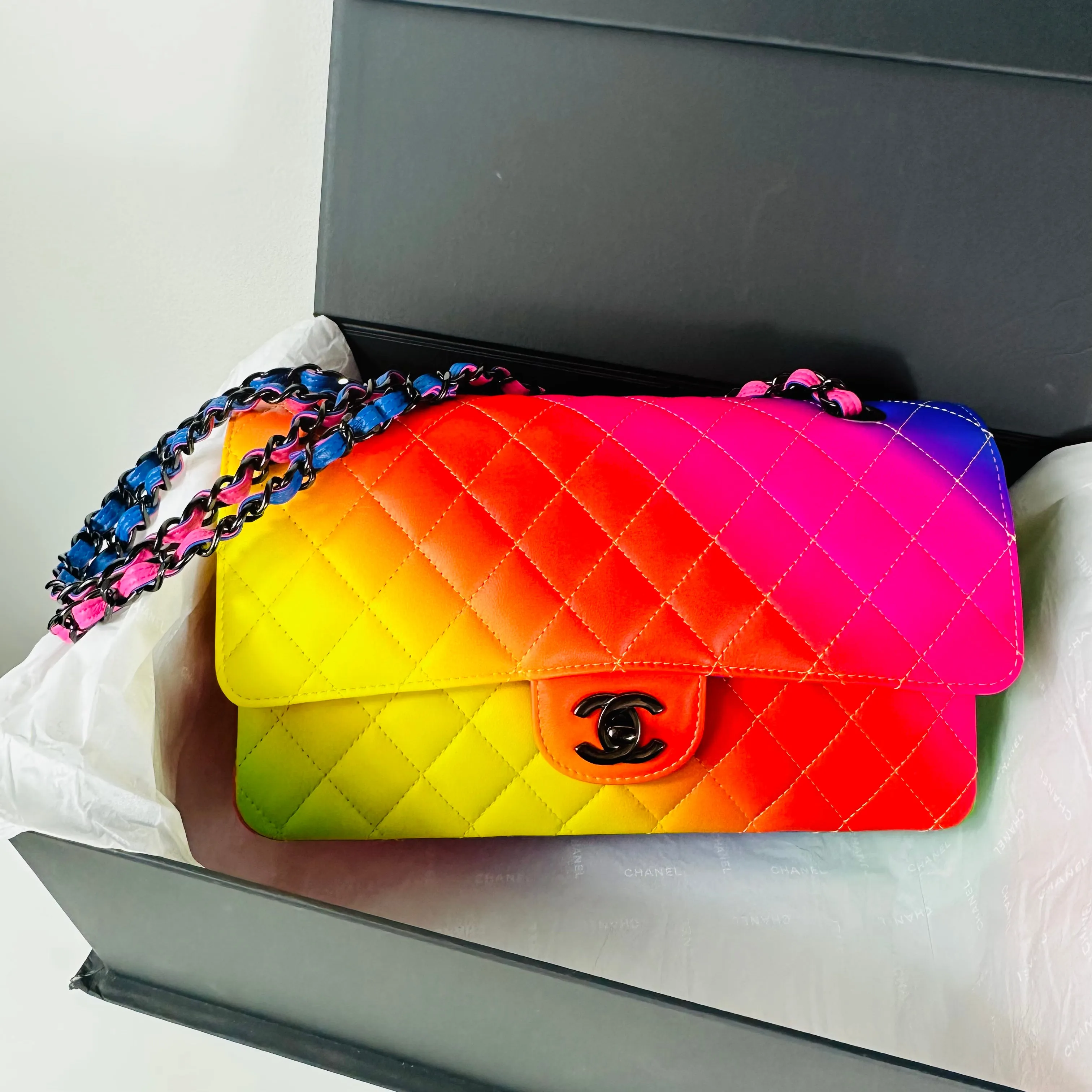 CHANEL - Timeless rainbow bag