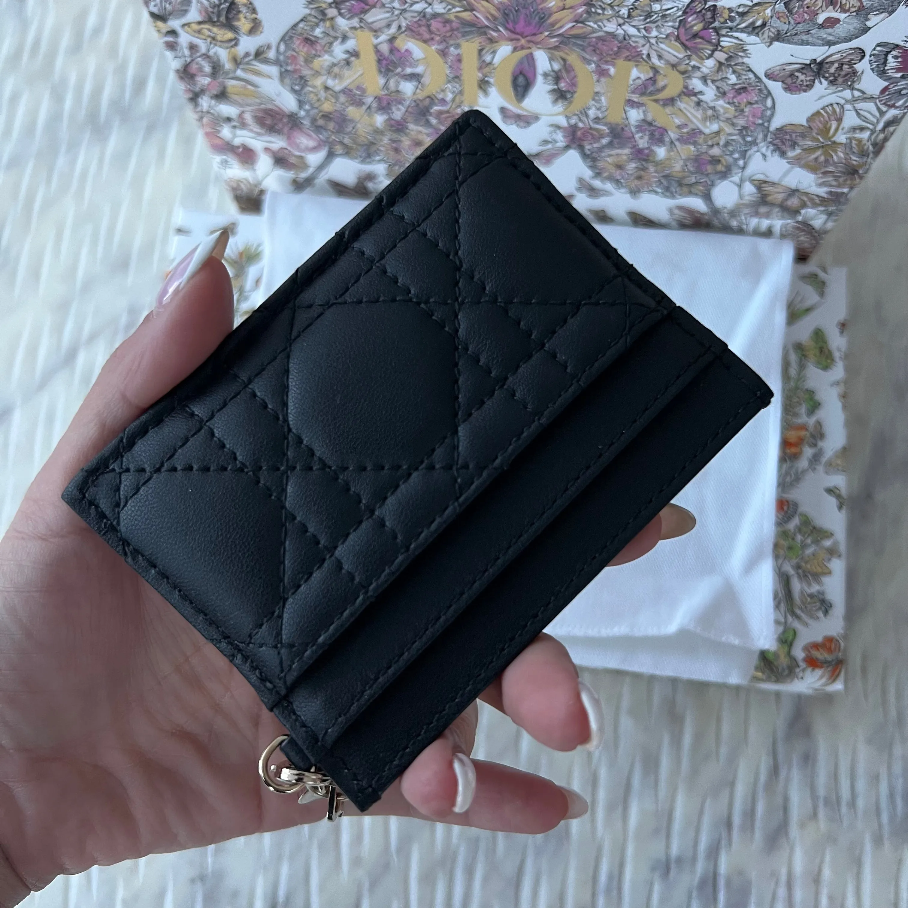 Christian Dior Lady Dior Five-Slot Card Holder