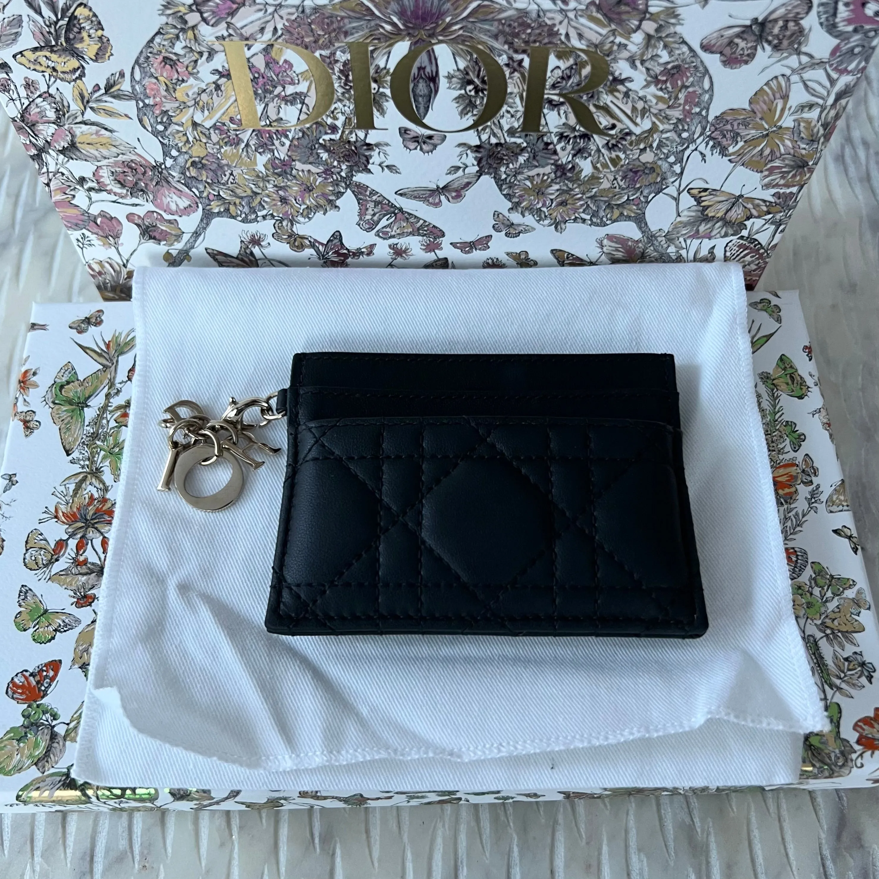 Christian Dior Lady Dior Five-Slot Card Holder