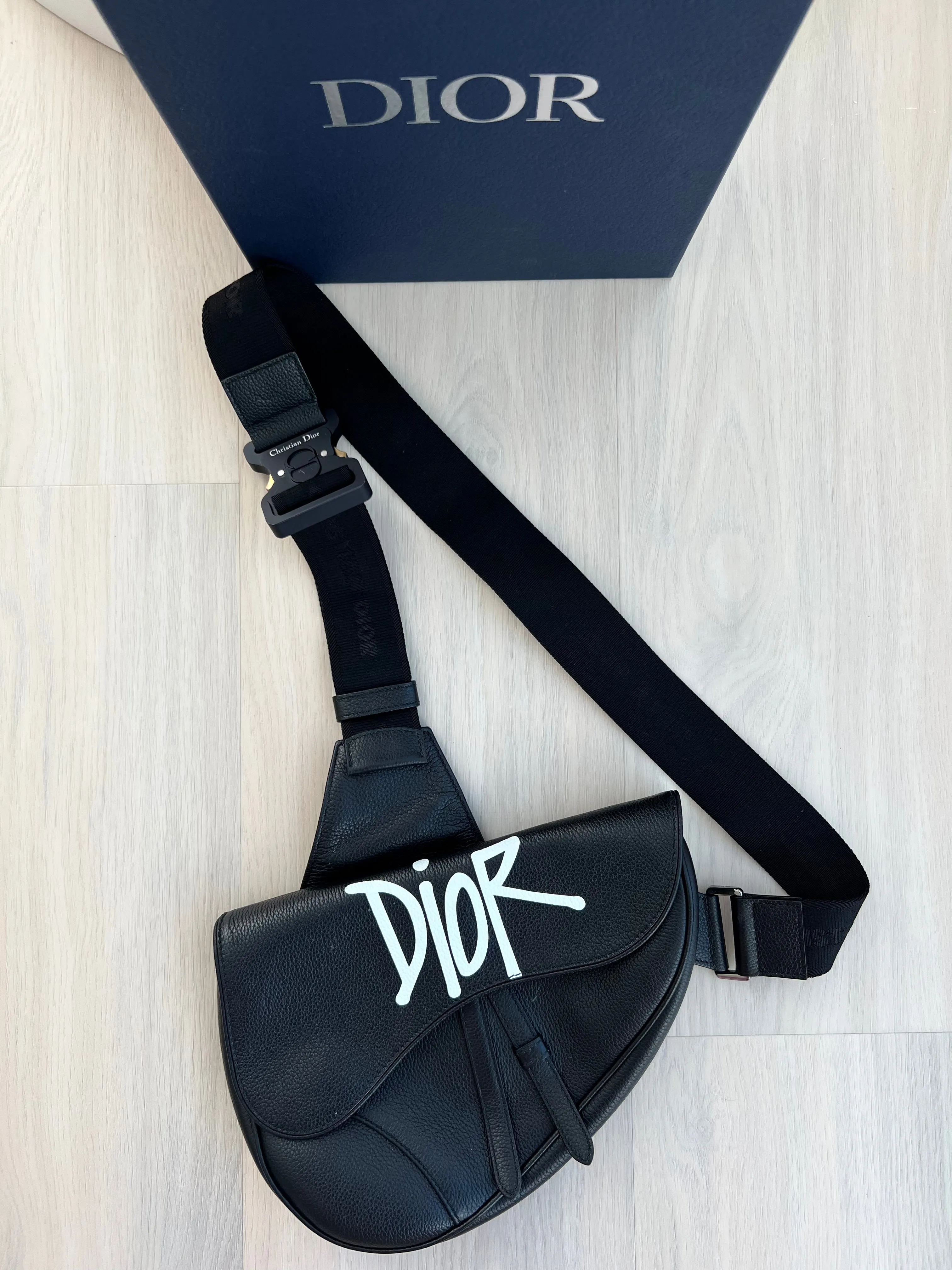 Christian Dior Stussy Collaboration Saddle Bag