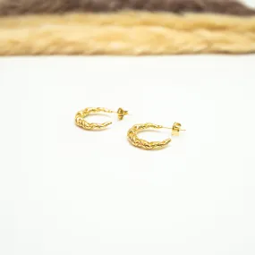 Crescent X Earrings