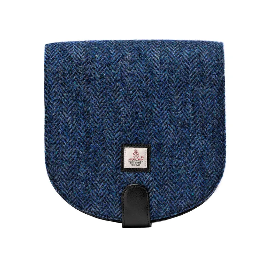 Cross Body Bag - Blue Harris Tweed