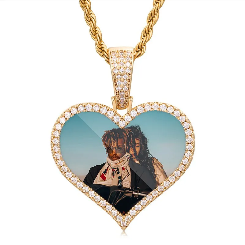 【Custom】heart-shaped photo pendant