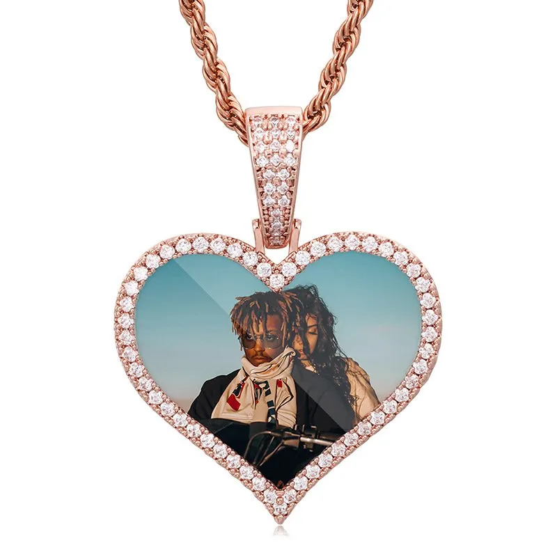 【Custom】heart-shaped photo pendant