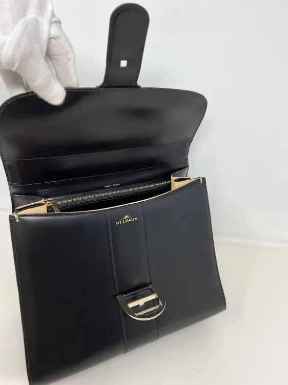 Delvaux Black Brillant MM Bag