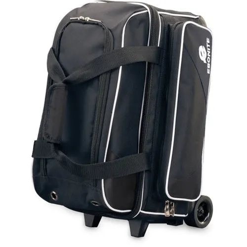 Ebonite Transport Double Roller Bowling Bag Black