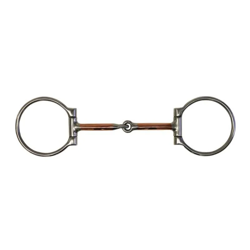 Eggbutt snaffle Bit with Copper Mouth