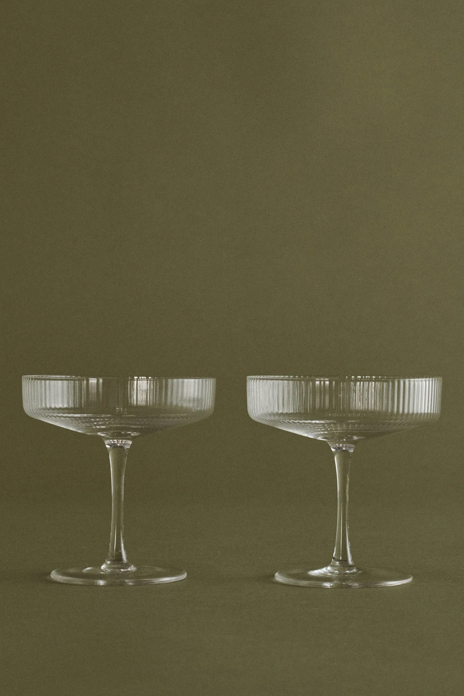 Ferm Living Ripple Champagne Saucers