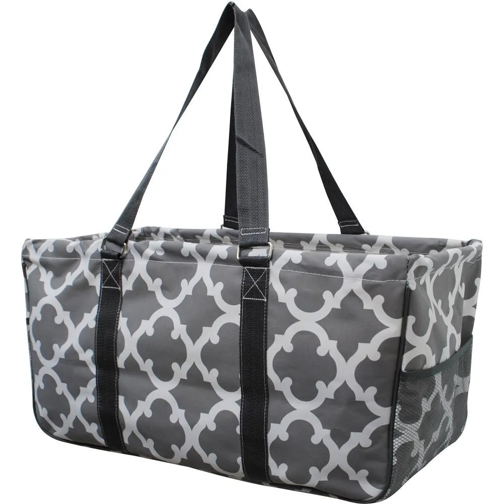 Geometric Clover Gray NGIL Utility Bag