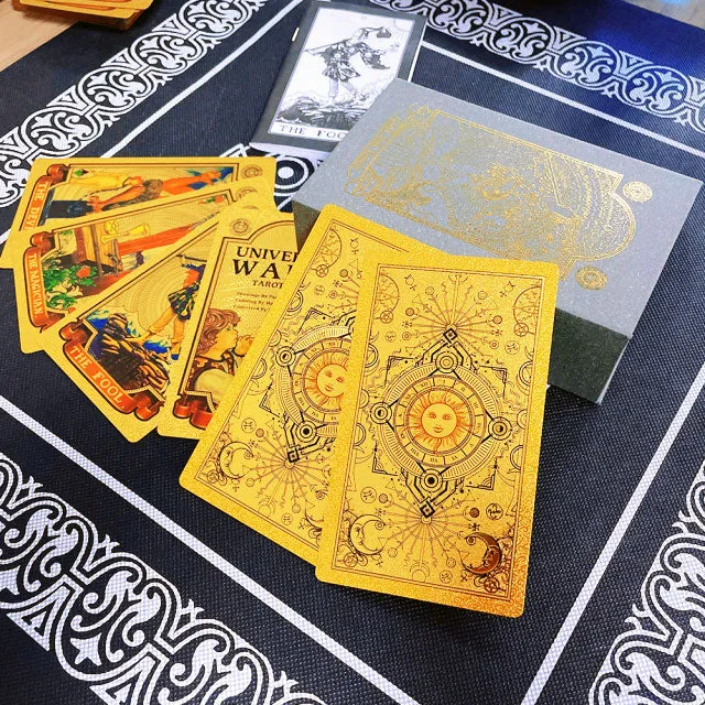 Gold Foil Tarot Card Box Set