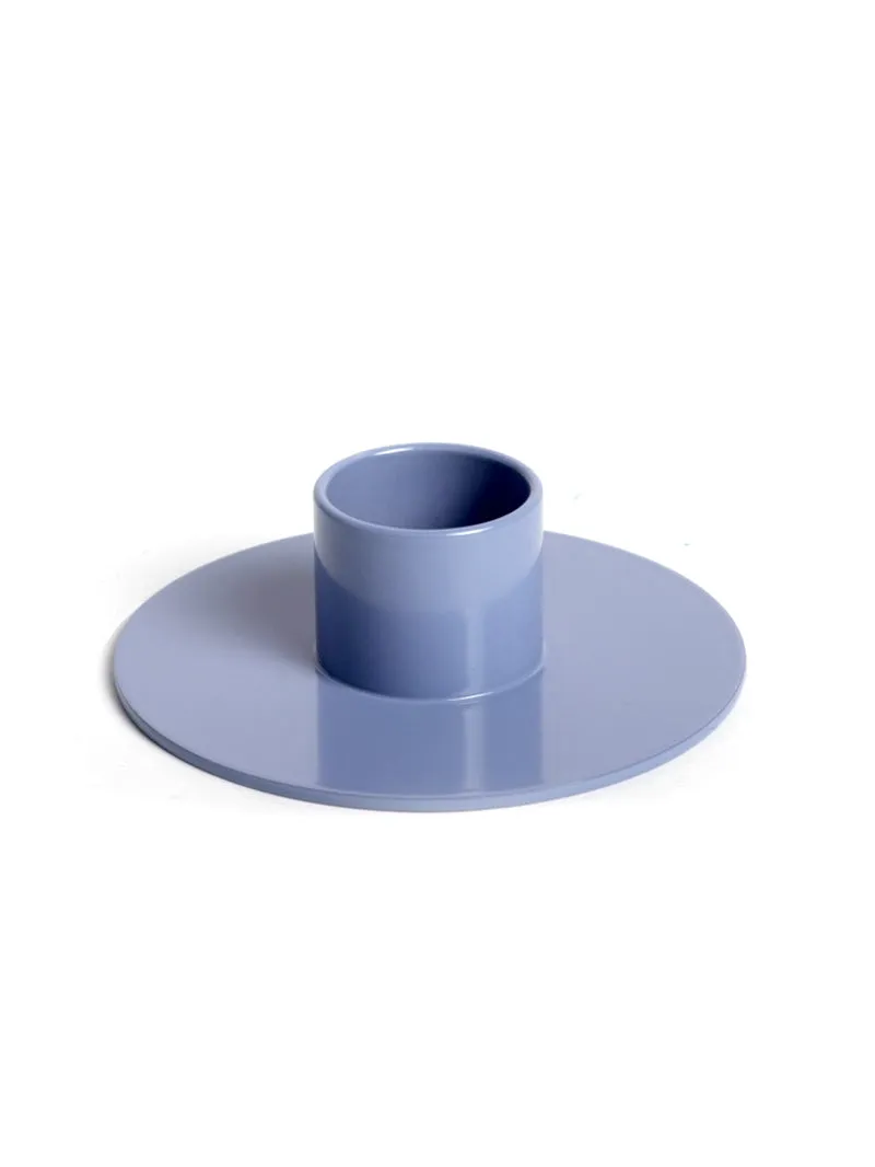 Grey Blue Candle Holder