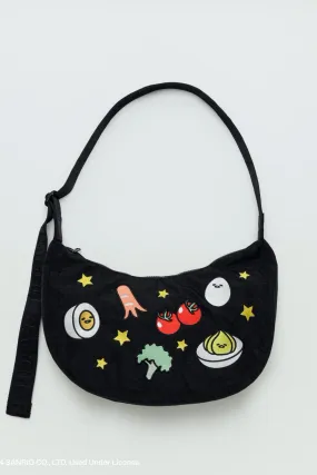 Gudetama Cute Medium Crescent-Shaped Bag – Adorable Lazy Egg Character Tote for Everyday Use