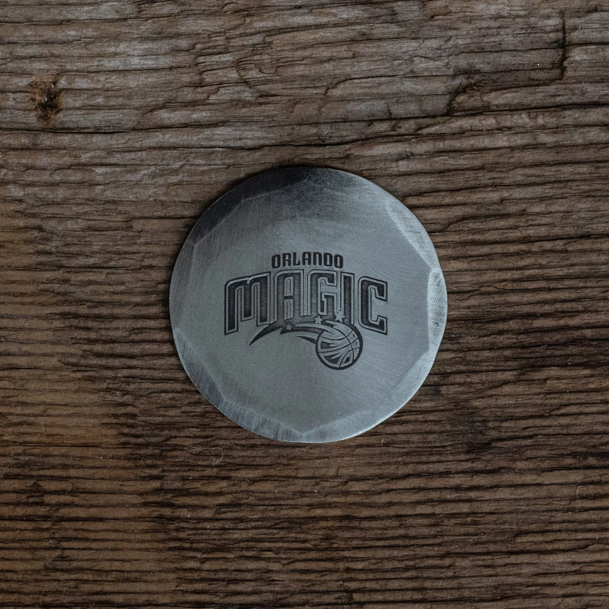 Hand Forged Orlando Magic Ball Mark - Nickel