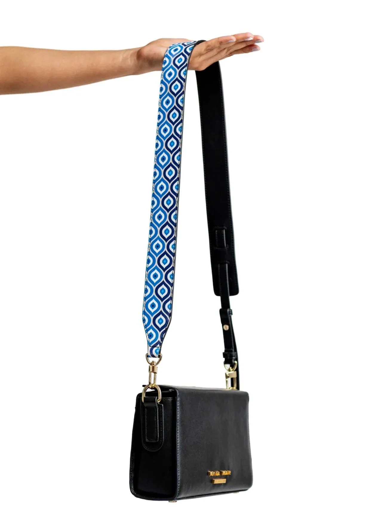 Kaia Desserto Vegan Cactus Leather Vegan Crossbody Bag | Blue Strap