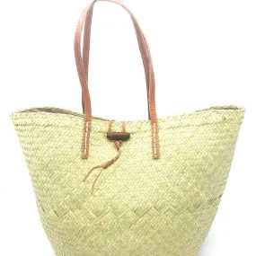 Kendall Woven Straw Rush Basket