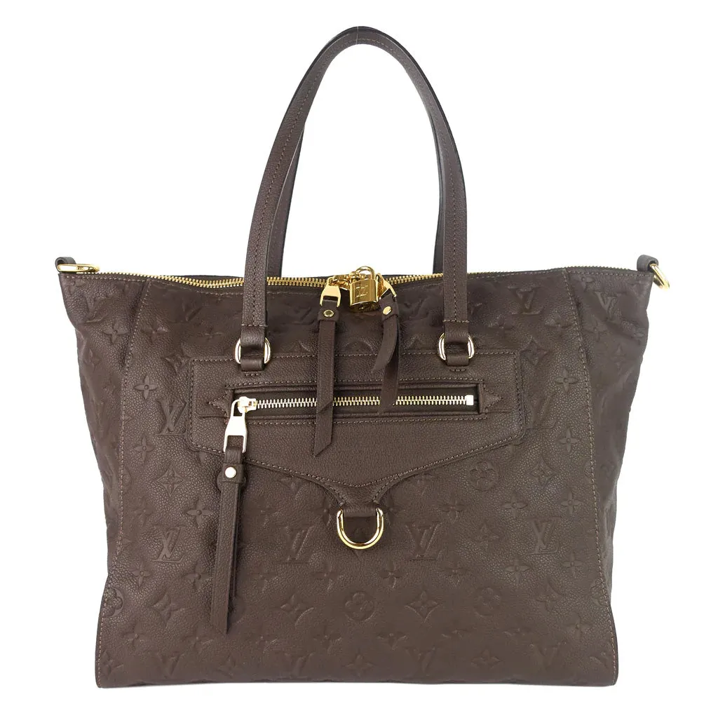 Louis Vuitton Brown Lumineuse Empreinte Leather Two-Way Tote Bag