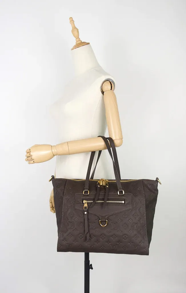 Louis Vuitton Brown Lumineuse Empreinte Leather Two-Way Tote Bag