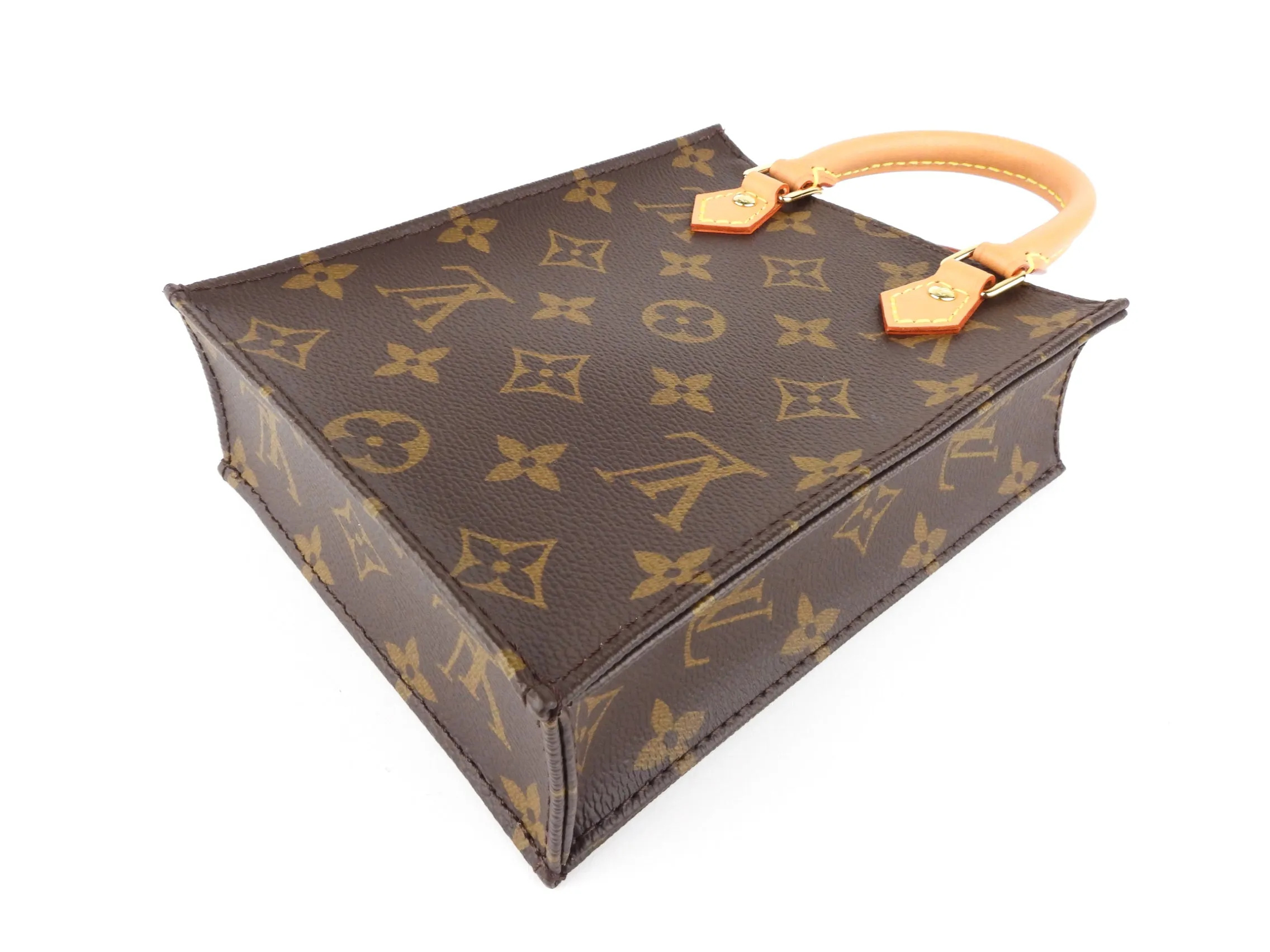 Louis Vuitton Brown Monogram Coated Canvas Sac Plat PM Two Way Bag