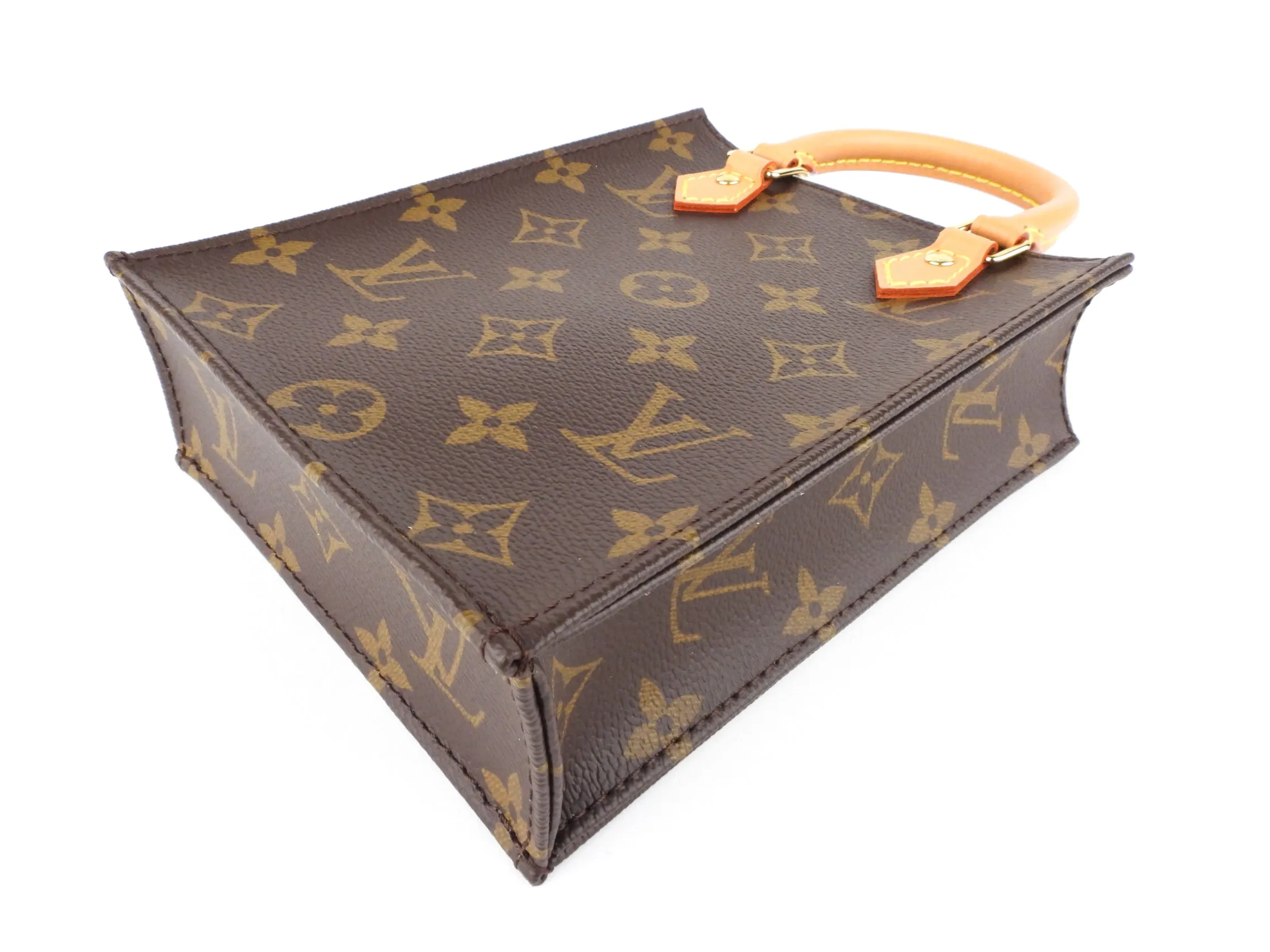 Louis Vuitton Brown Monogram Coated Canvas Sac Plat PM Two Way Bag