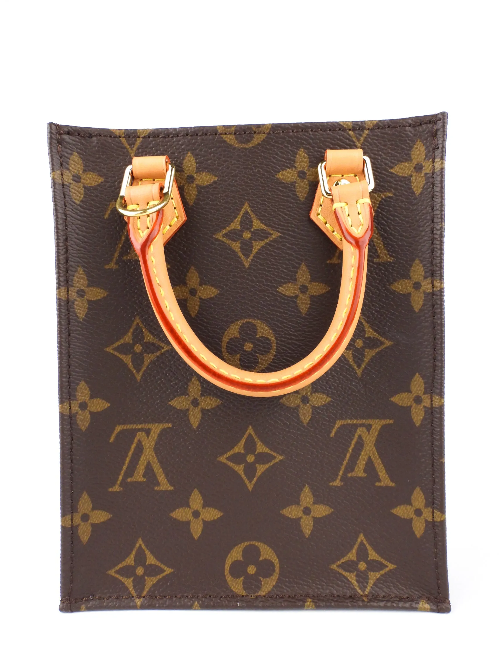 Louis Vuitton Brown Monogram Coated Canvas Sac Plat PM Two Way Bag