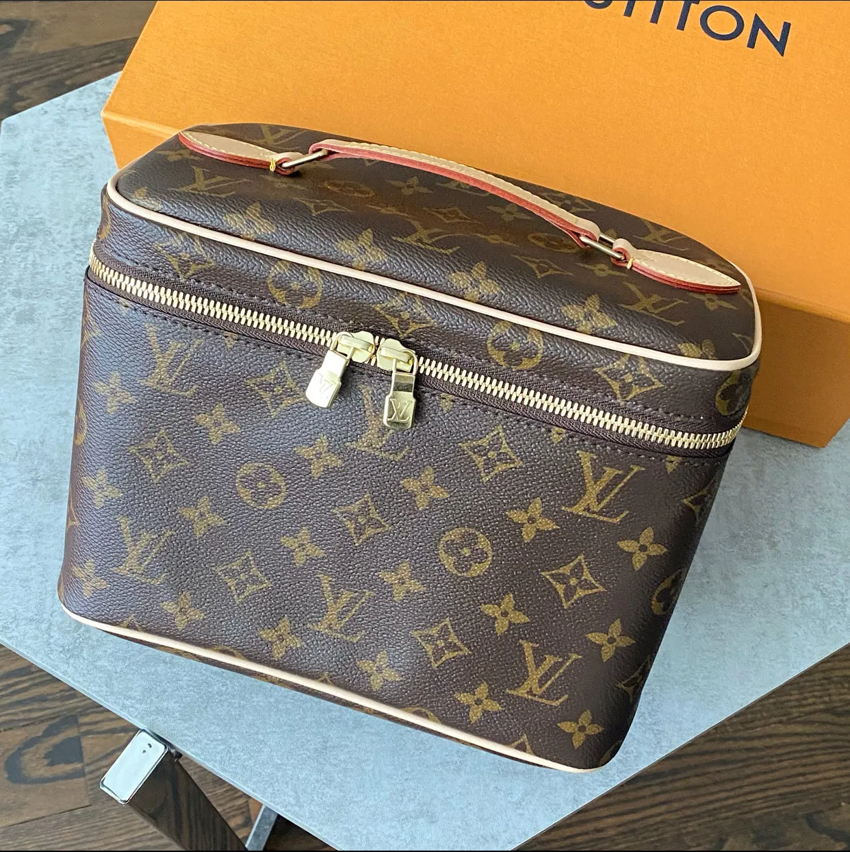 Louis Vuitton Monogram Canvas Nice BB Vanity Bag