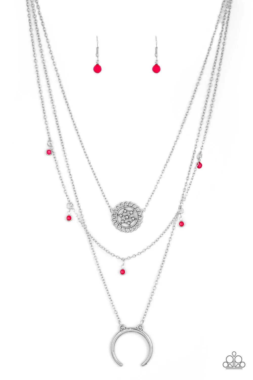 Lunar Lotus - Pink Necklace