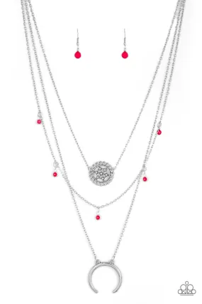 Lunar Lotus - Pink Necklace