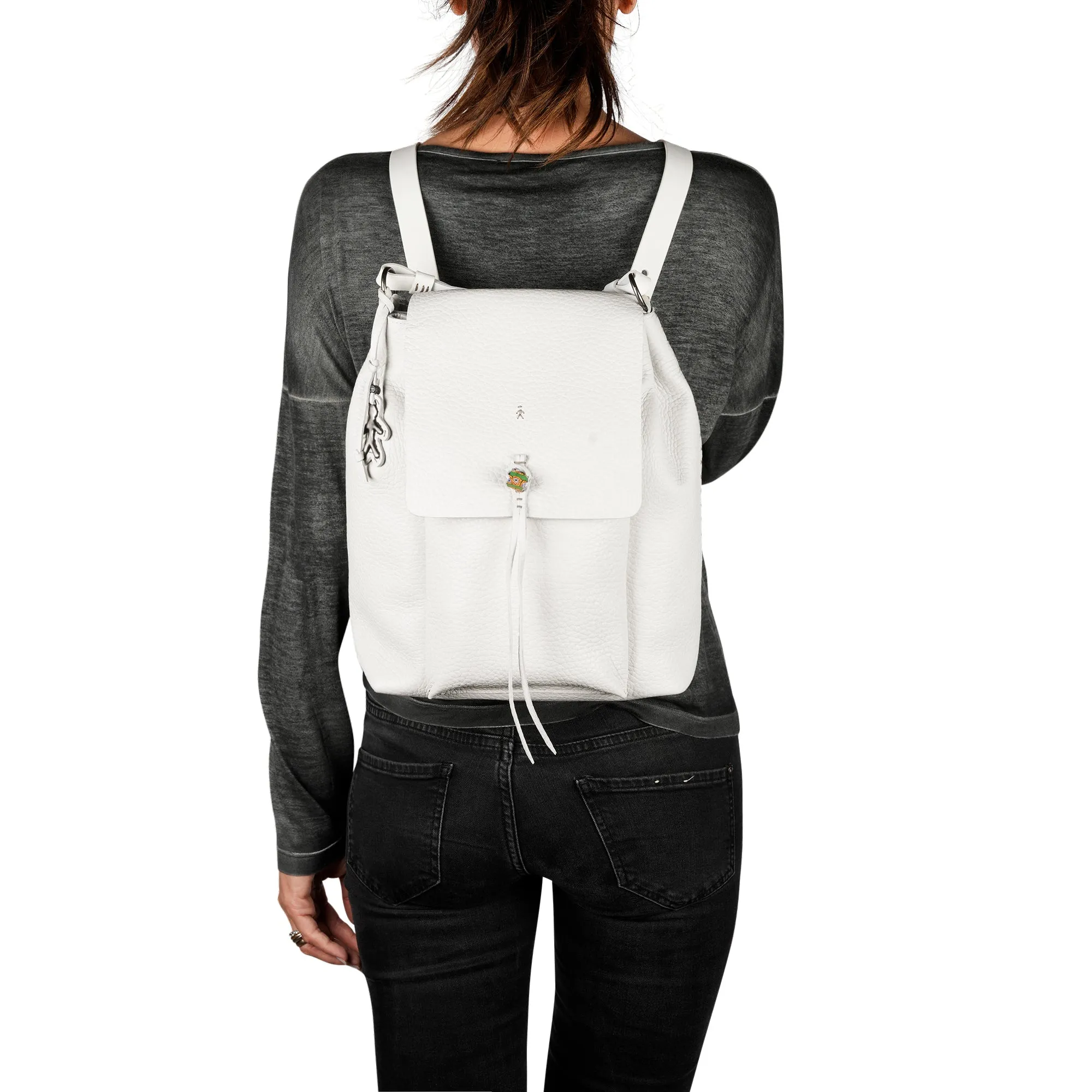 Marika Backpack L Greca Rhino Chalk White