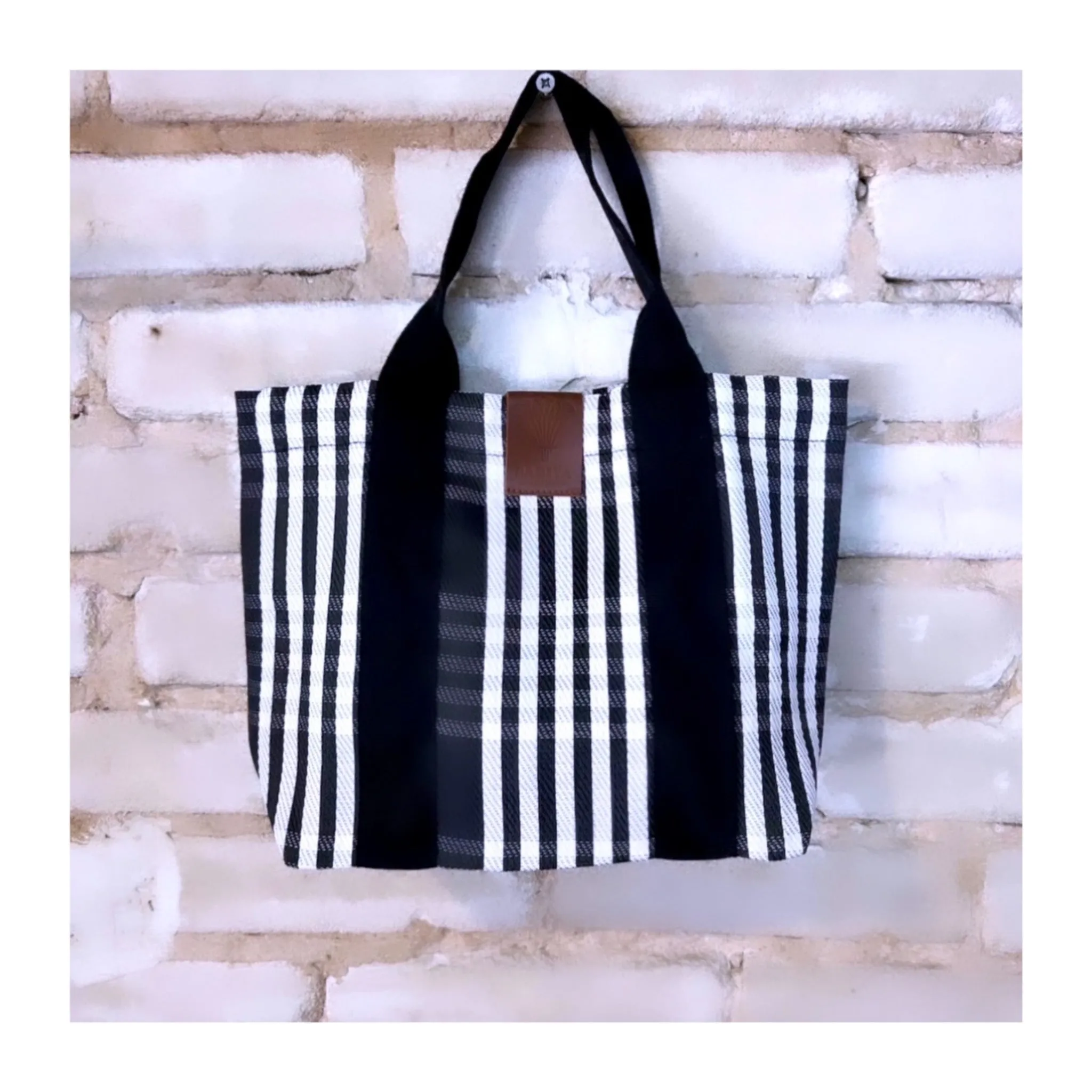 Mini Stripped Tote Bag