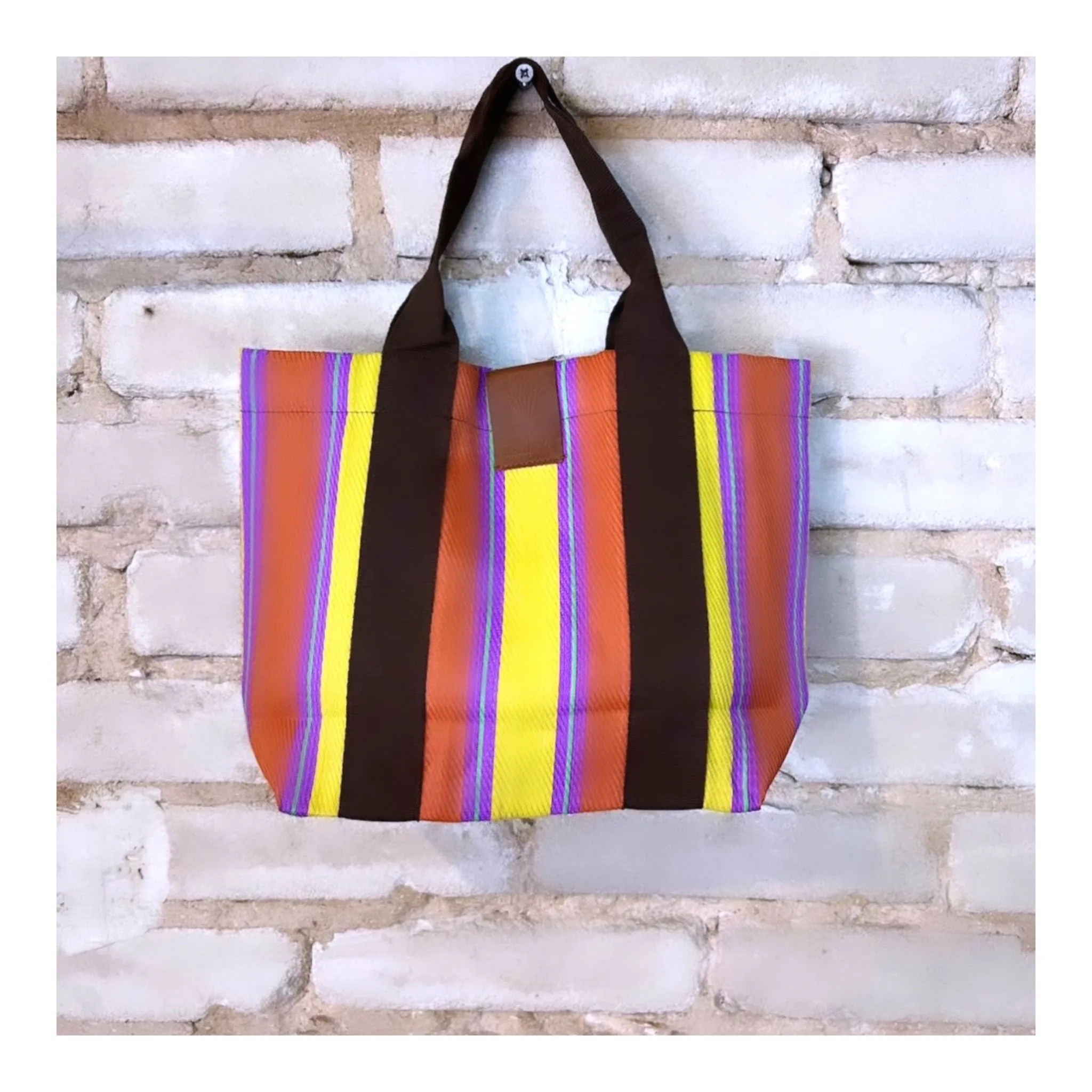 Mini Stripped Tote Bag