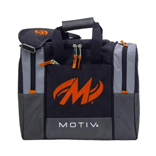 Motiv Shock Black Orange Single Tote Bowling Bag