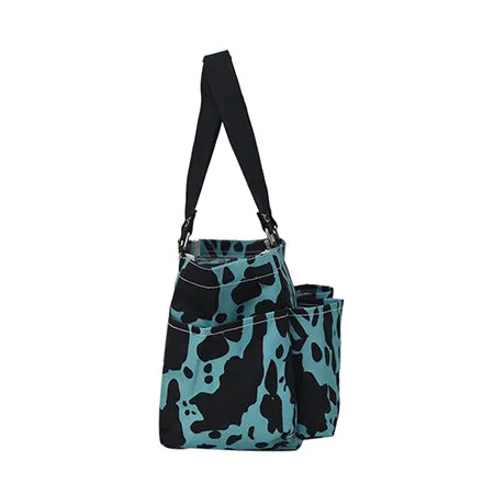 Neon Cow Turquoise NGIL Small Utility Tote