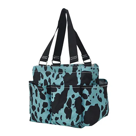 Neon Cow Turquoise NGIL Small Utility Tote