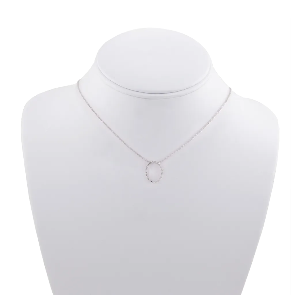 Oval Diamond Necklace