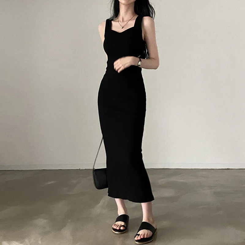 "Dinner Out" Slim Long Dress