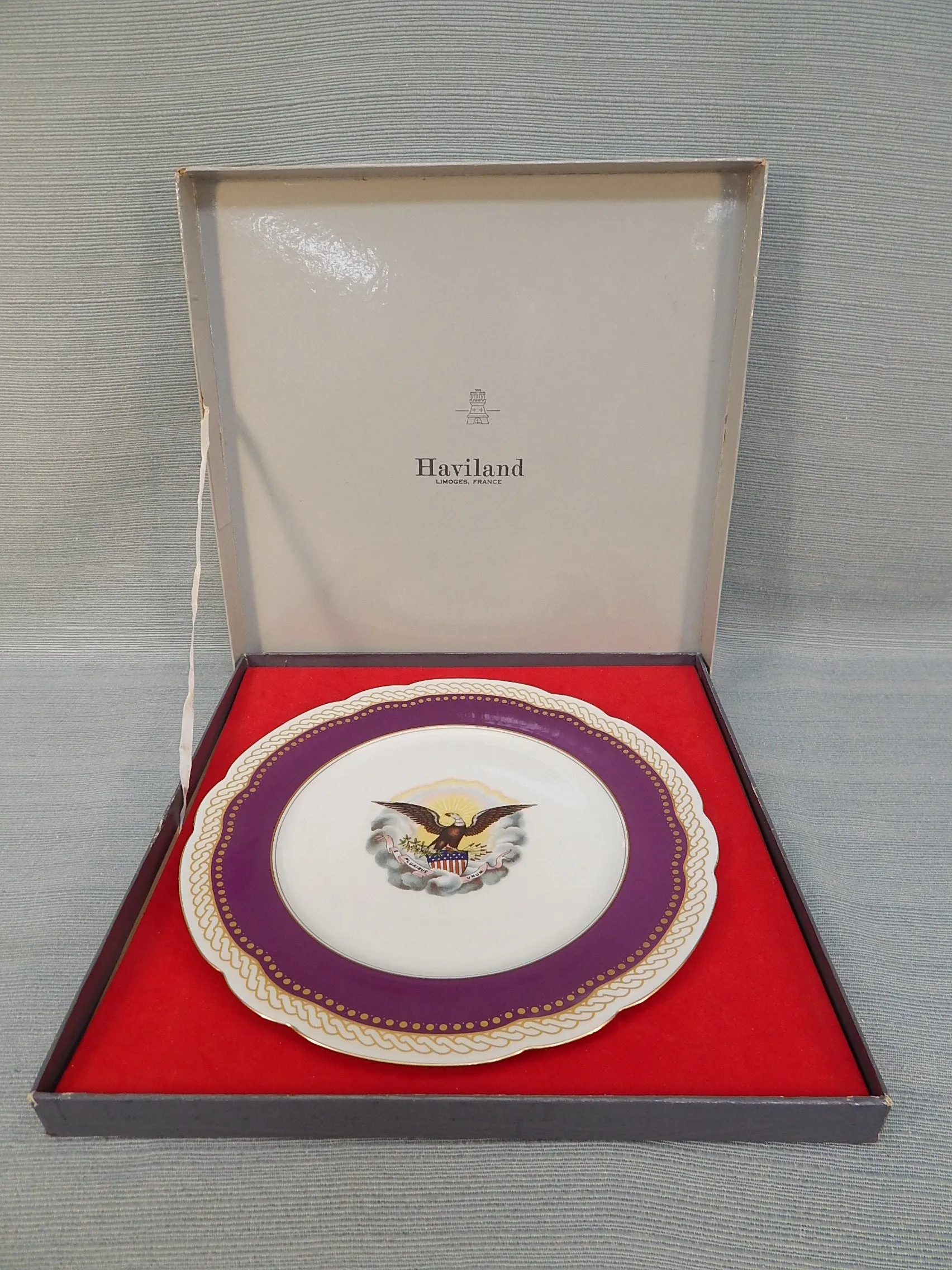 Reproduction Lincoln Dinner Plate by Haviland