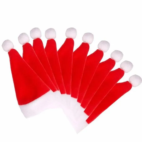 Santa Hats Dinner Silverware Holders for Cutlery Christmas Party