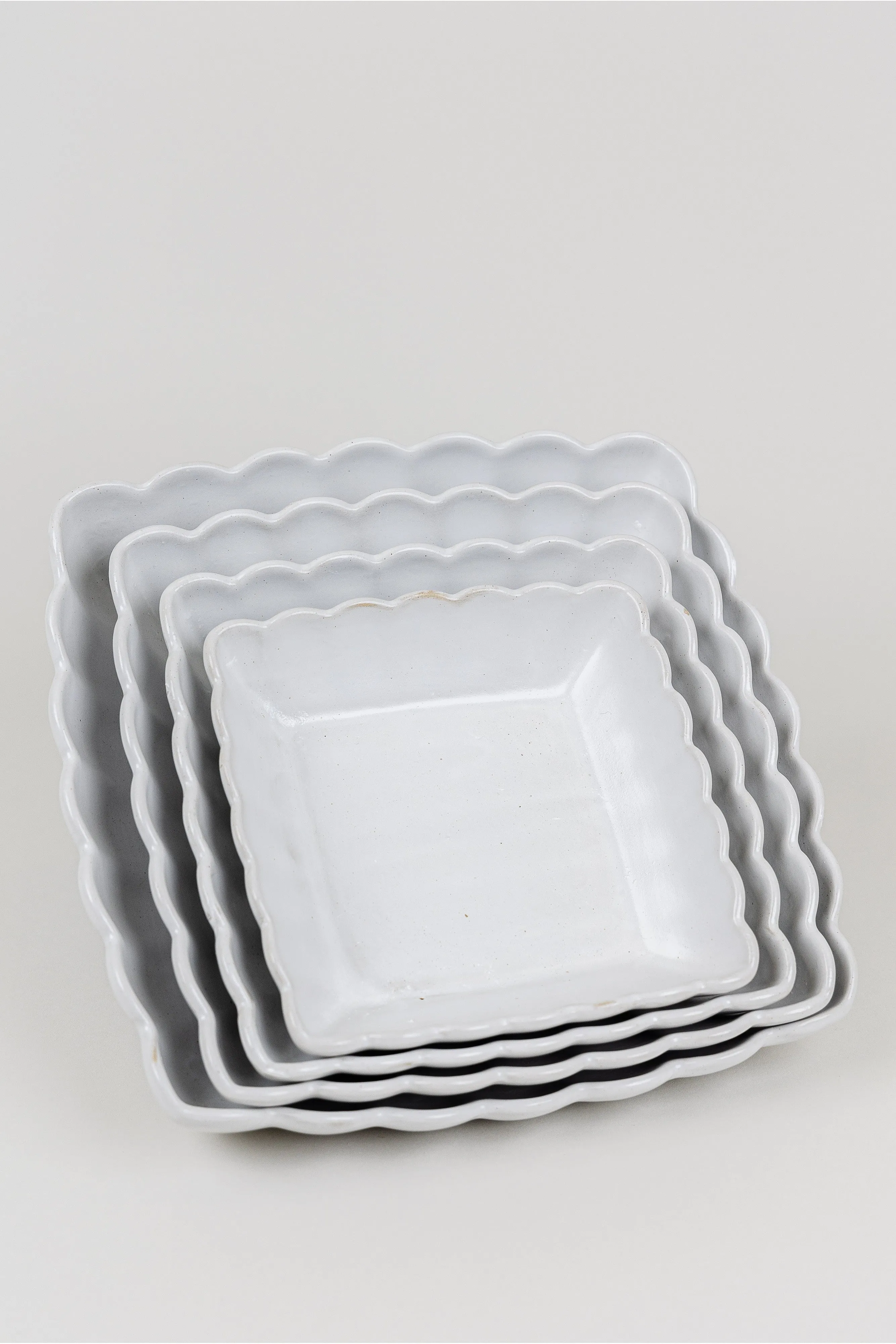 Scalloped Square Serving Dish