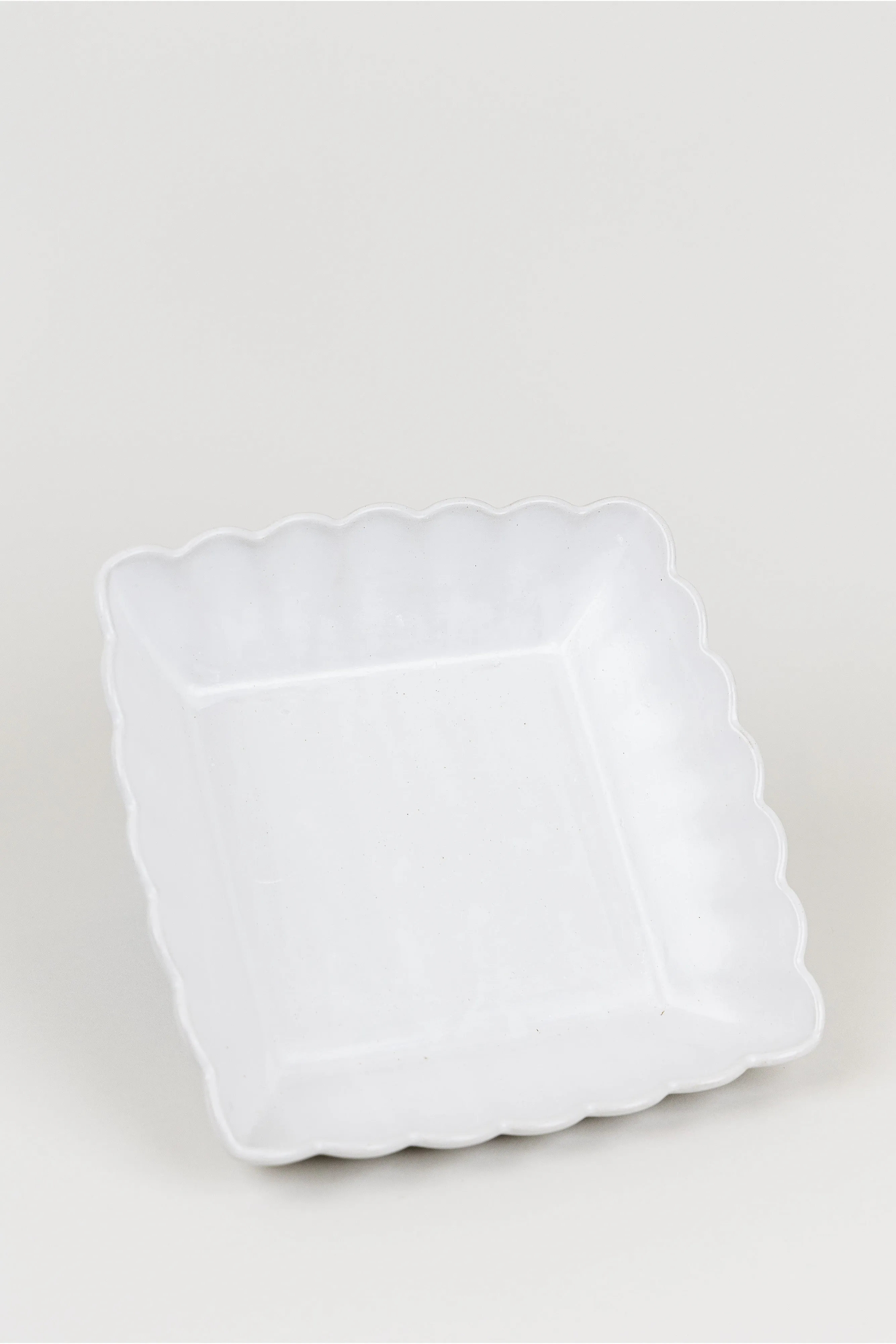 Scalloped Square Serving Dish